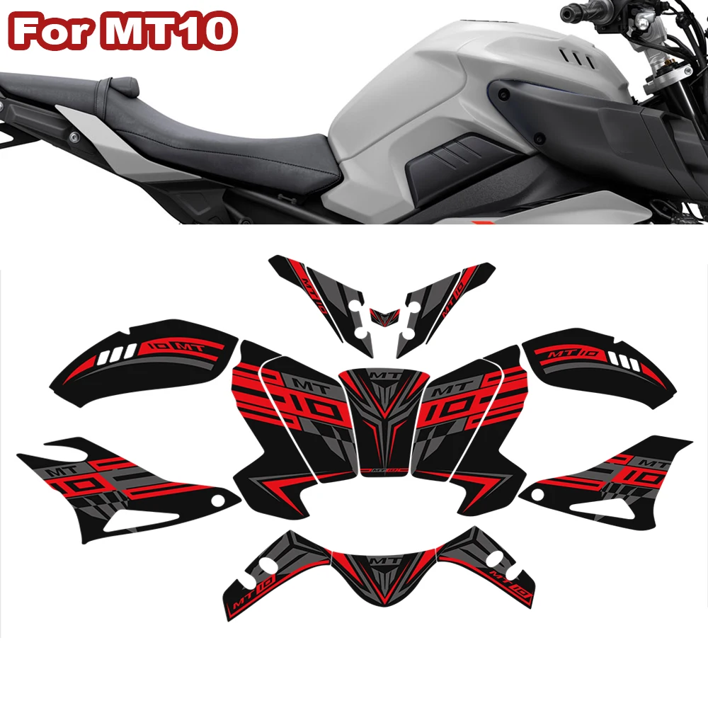 

For Yamaha MT10 FZ MT - 10 2016 2017 2018 2019 2020 2021 Stickers Tank Pad Protector Fairing Fender Motorcycle Knee Decal Fuel