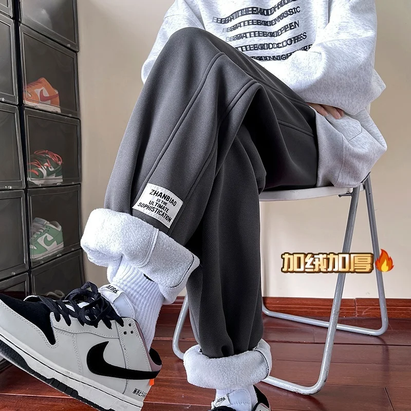 

Спортивные брюки свободного кроя для мальчиков-подростков Thiened Oversize, осенне-зимние повседневные брюки, широкие спортивные штаны с манжетами, модные Y...