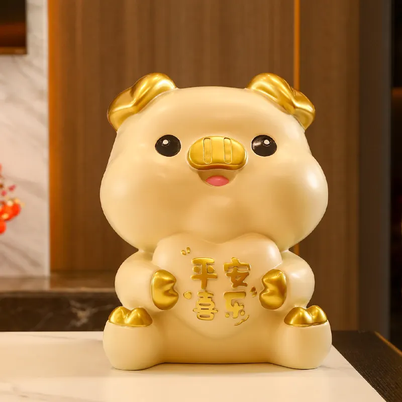 Room Decor Pig Money Boxes Safe Storage Beauty Creative Cheap Luxury Vintage Cute Piggy Bank Minimalist Spaarpot Home Products