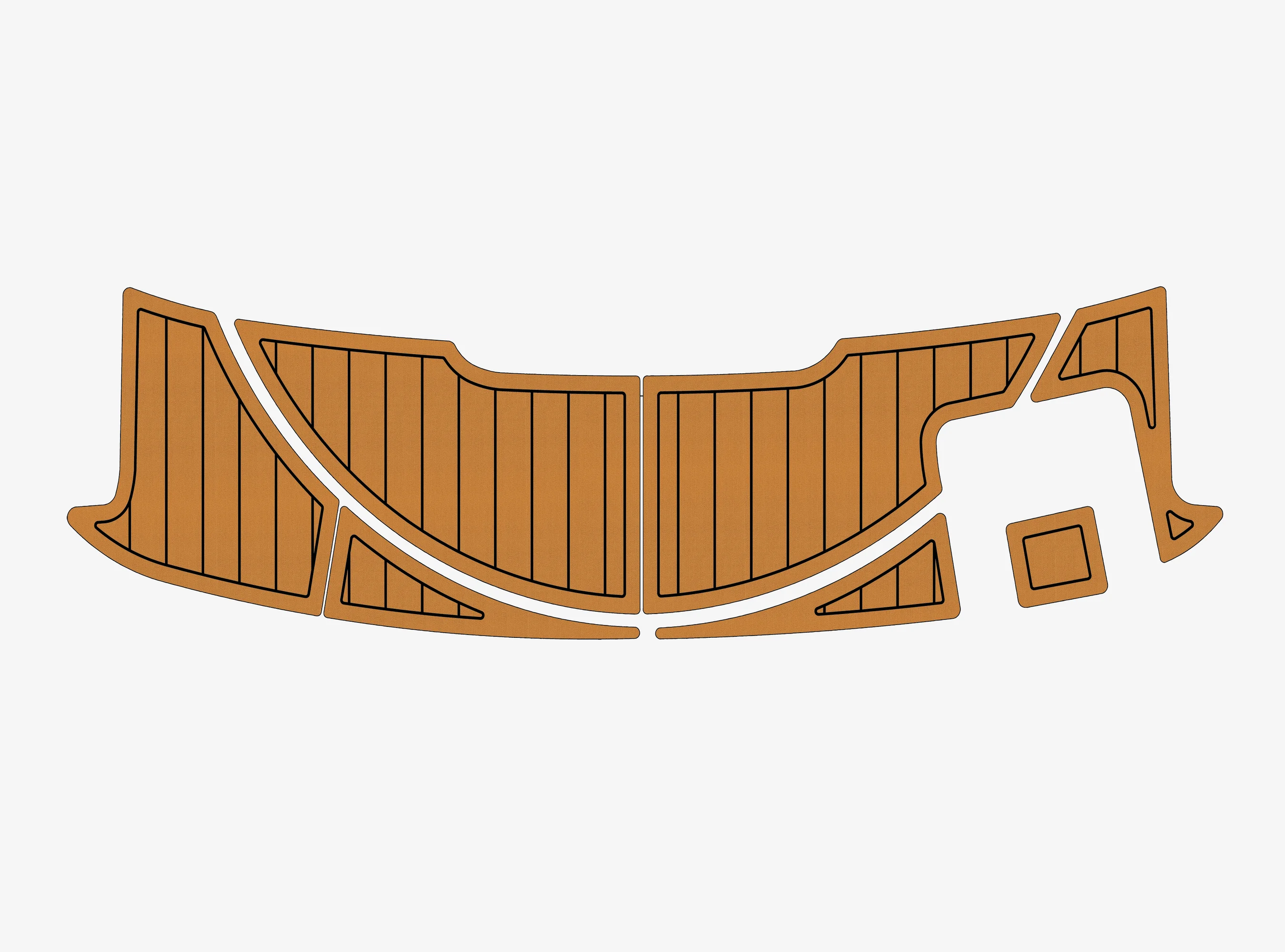 Anti-Skid EVA Faux Teak Self-Adhesive 6mm Boat Decking Pad for 2004 Sea Ray 200 SP SSP Yacht Cockpit Durable Marine Flooring