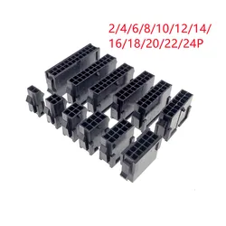 100 Pcs Micro-Fit 3.0 MM Connector Plug Housing 2 4 6 8 10 12 14 16 18 20 22 24 Circuit Receptacle Shell Power Cross Molex 43025