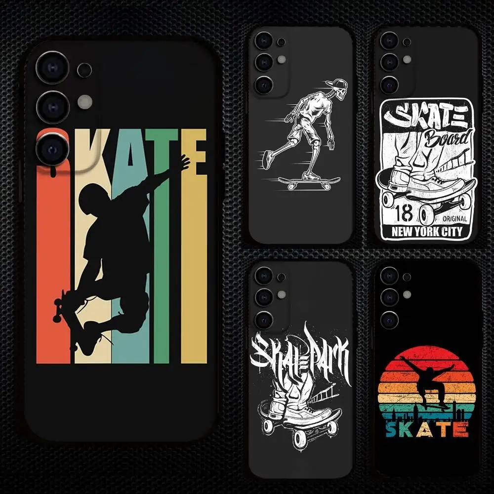 

Cool Skate board Sports Phone Case For Samsung S25,S24,S21,S22,S23,S30,Ultra,S20,Plus,Fe,Lite,Note,10,9,5G Black Cover