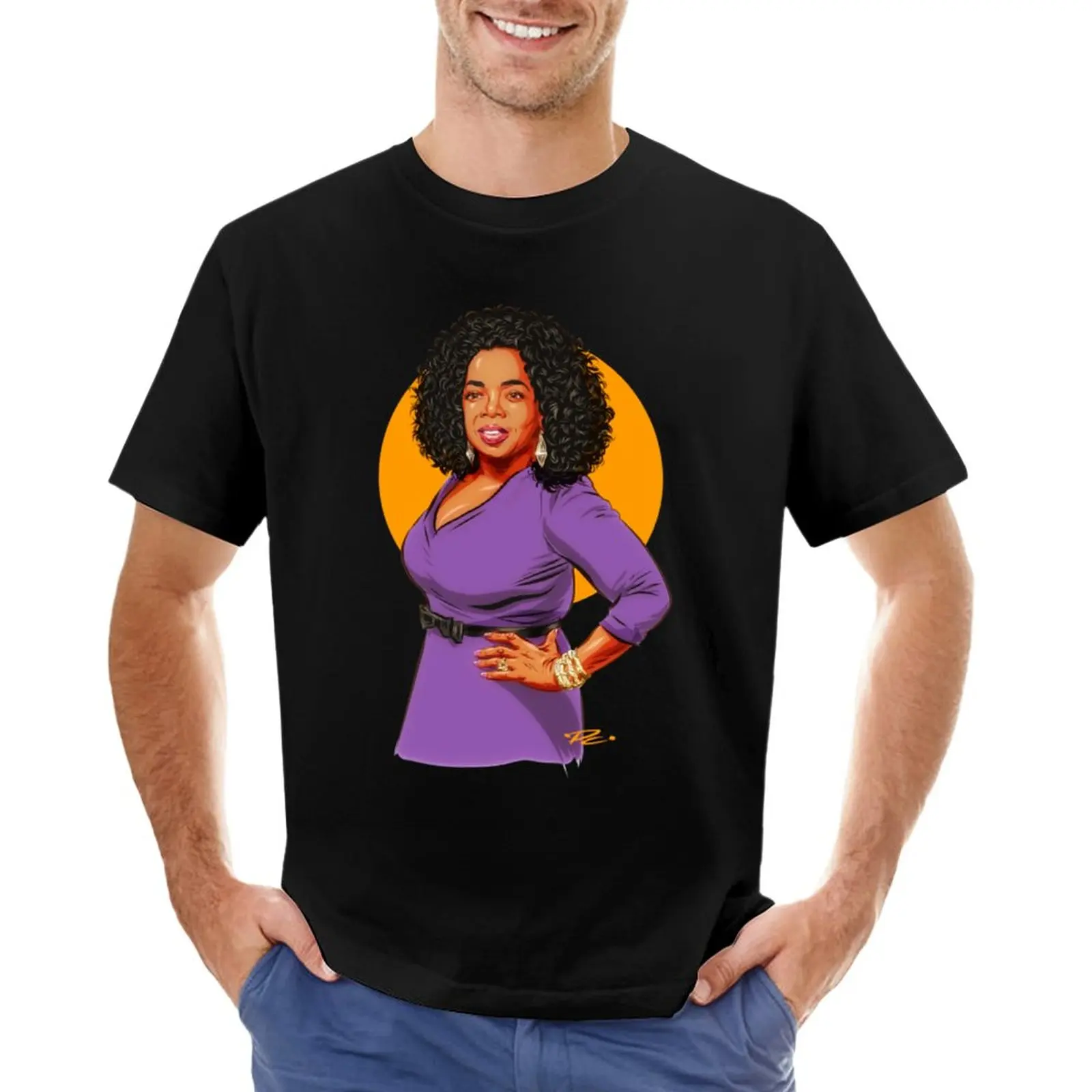 oprah winfrey T-Shirt anime Blouse summer top t shirts for men cotton