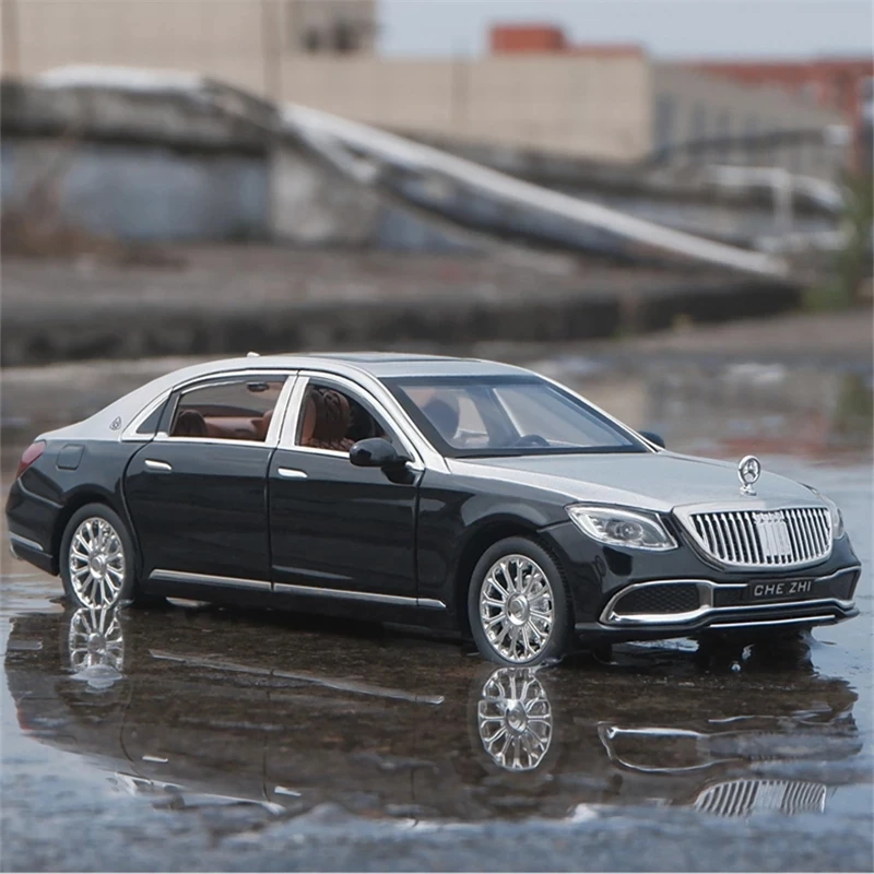 Railed/Motor/Car/Bicycles MAYBACH S600 Limousine Simulation Exquisite Diecasts & Toy Vehicles CheZhi 1:24 Alloy Collection Model