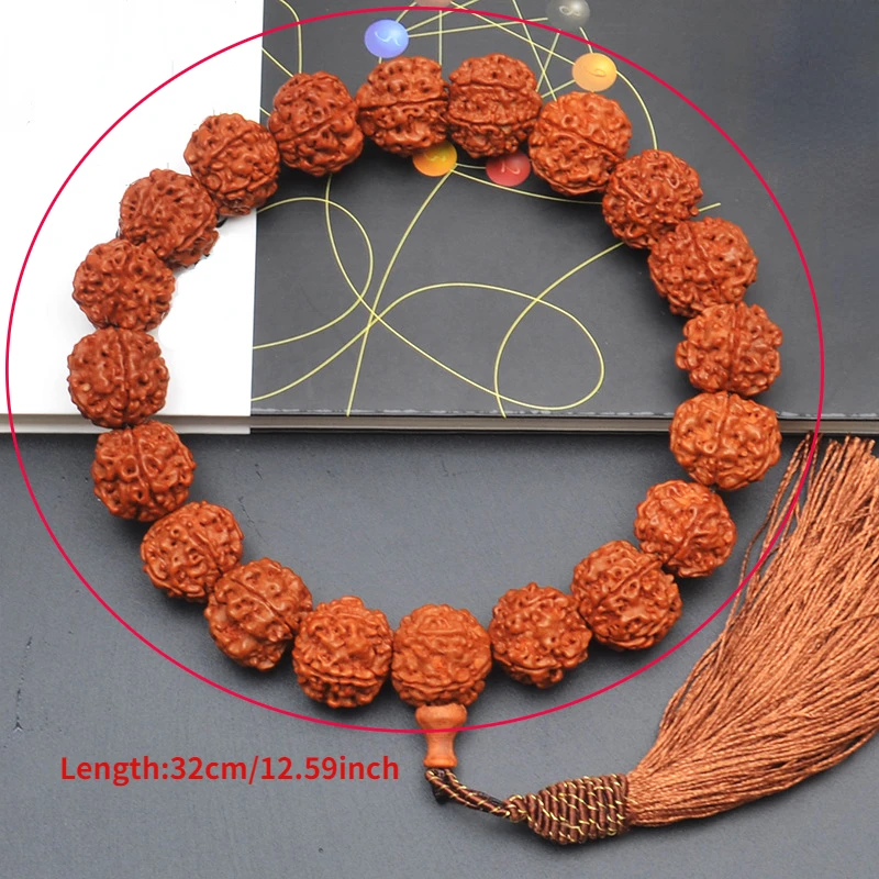 Rudraksha Buddha Pearl Beads Car Hanging Ornament 1/2Pcs Peace Blessing Protection Pendant Auto Interior Decor Accessories