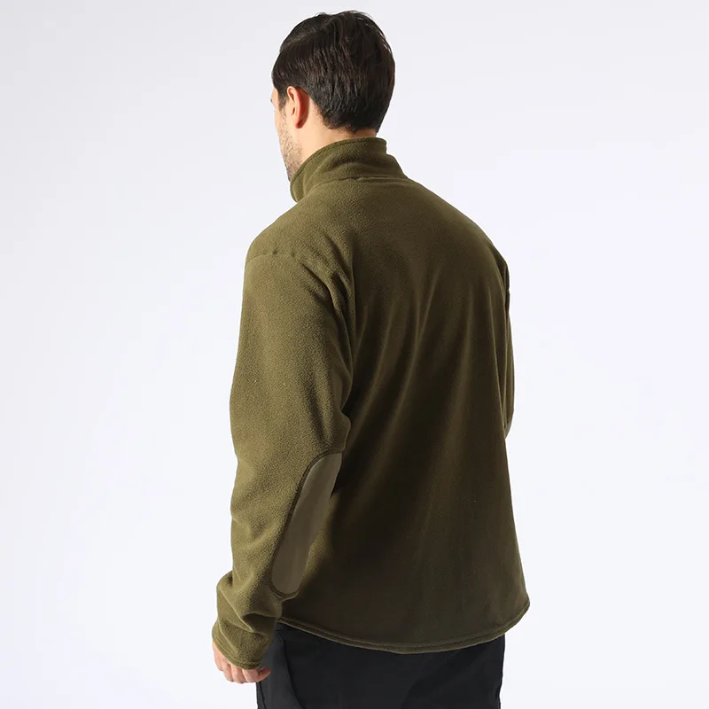Herren Outdoor Wandern Warme Fleecejacke Liner Fans Trainingsjacken Herbst Winter Winddichte Pullover Tops – Detail 12
