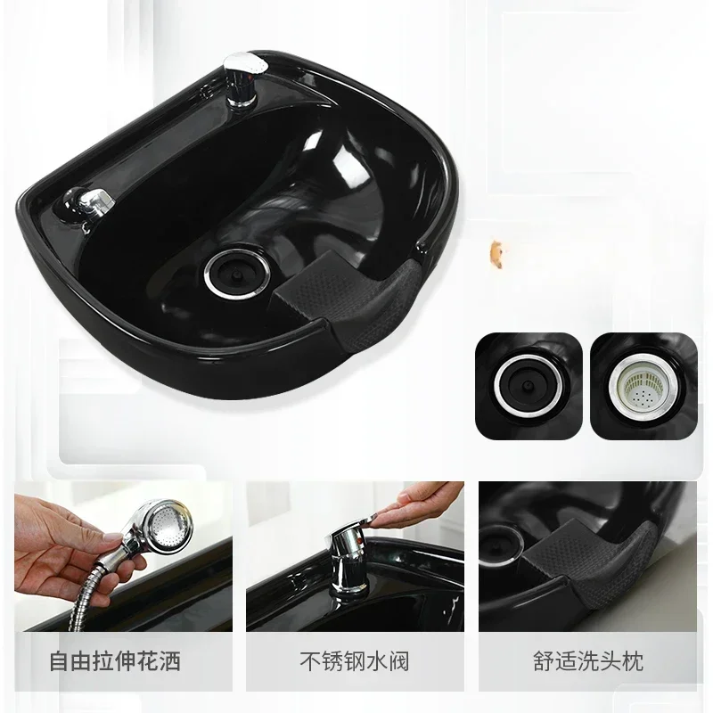 Almohada Sillas de champú de lujo comodidad profesional minimalista cabeza Spa belleza maquillaje Sillas belleza tratamiento de peluquería