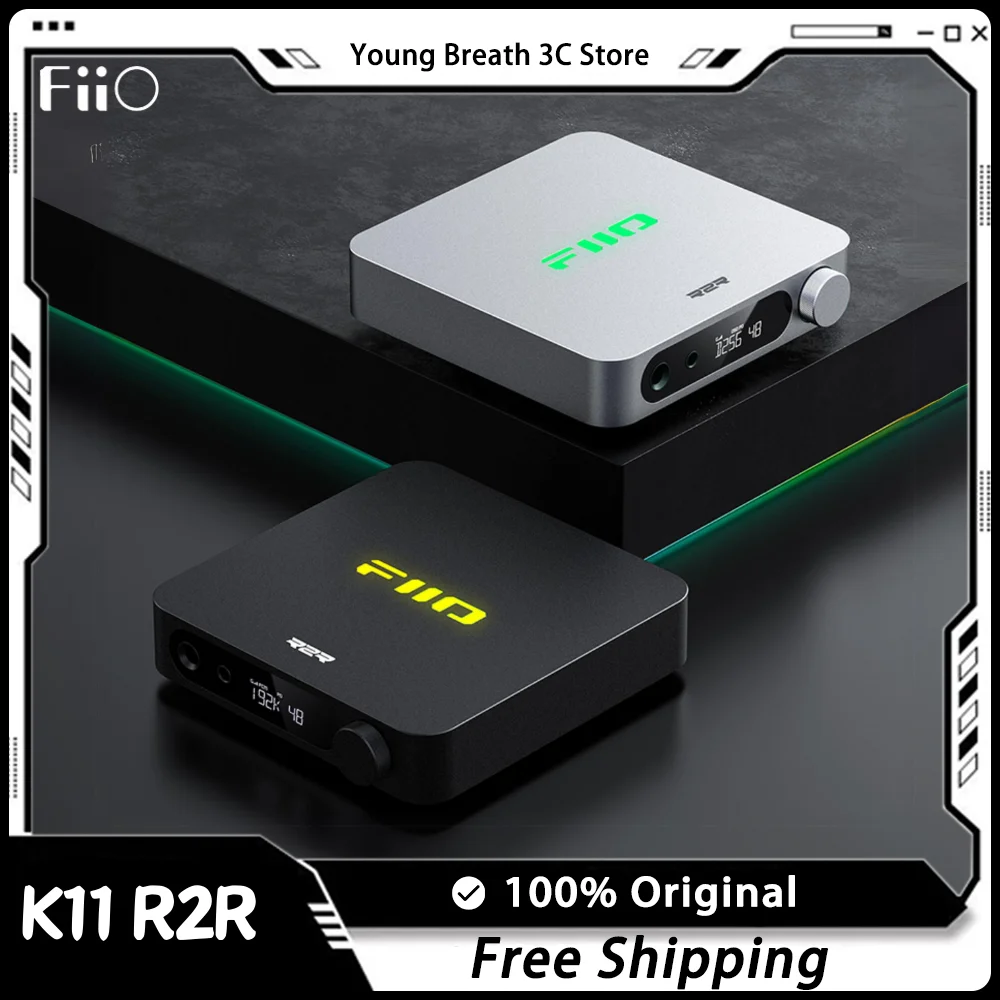 Fiio K11 R2R Desktop Dsd Decoding Headphone Amplifier Lossless Earphone Power Hifi Amplifier Portable Accessory Custom Gifts