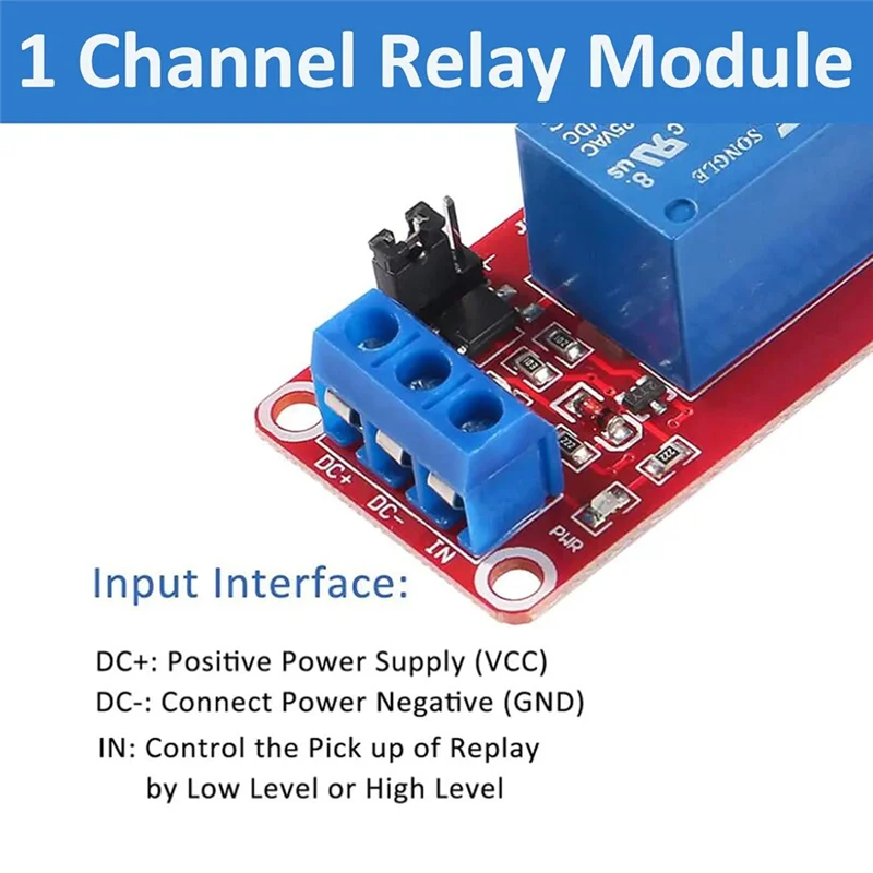ABKN-10Pcs Relay Module DC 12V Relay Board 1 Channel With Optocoupler Isolation Support High Or Low Level