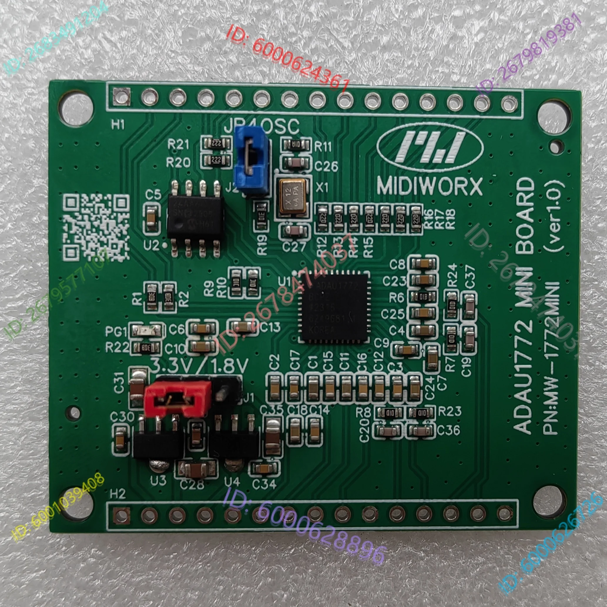 ADAU1772 MINI BOARD，Simulated MIC or digital MIC acquisition and conversion