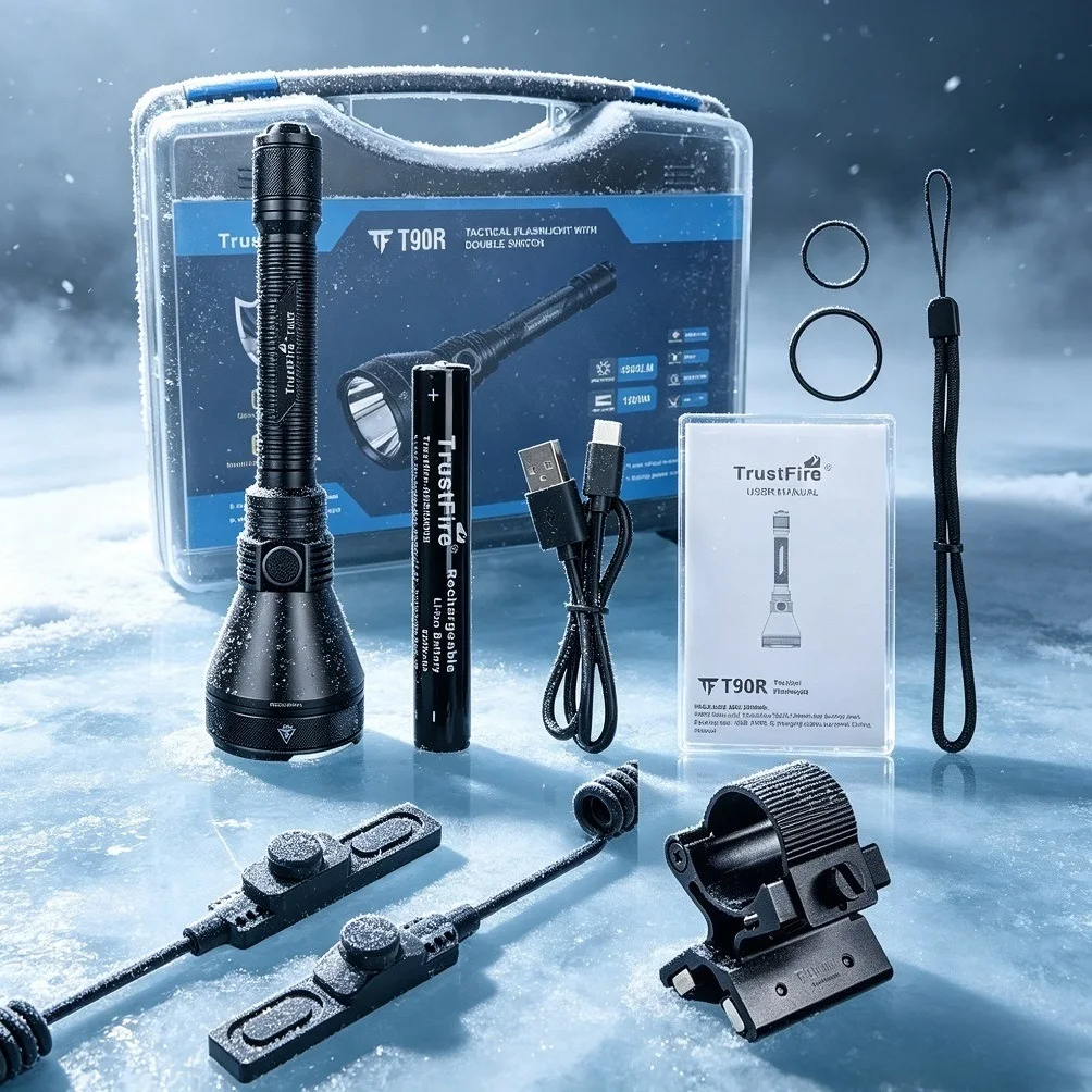 Ultra Tactical LED Flashlight LMNS SBT-90 4800LM High Power Rechargeable Military Torch Light  for Hunting Self-Defense Camping