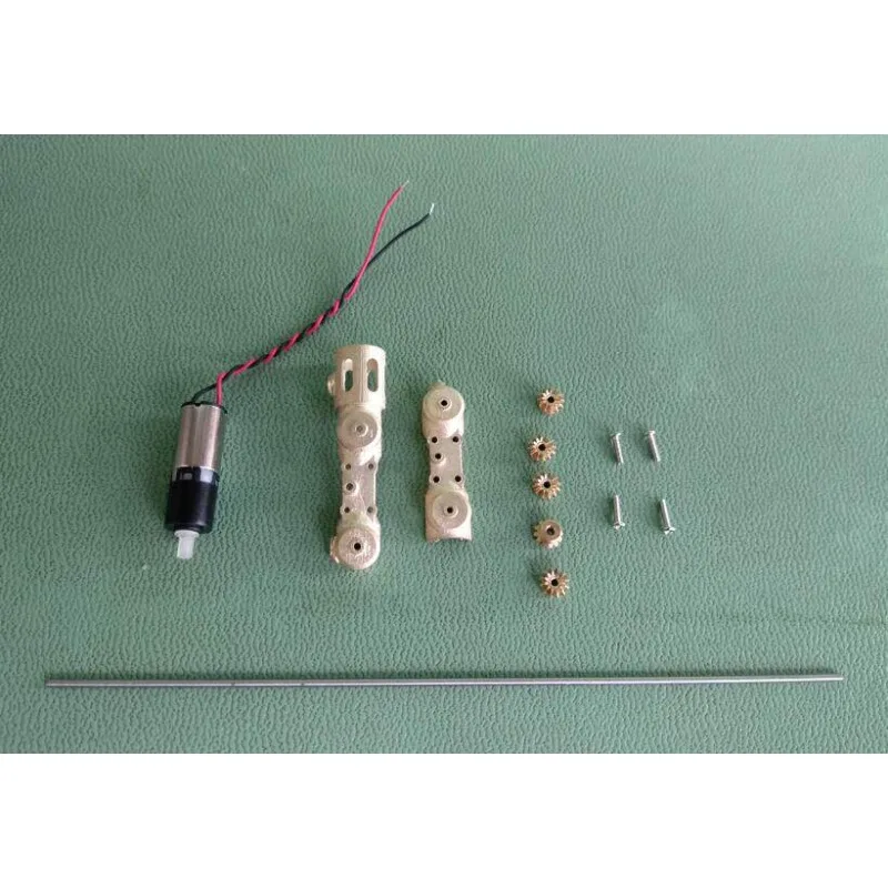 Miniature Gearmotor Gearbox 1/87 1/72 Static Modification Twin Shaft Gearbox DIY Model