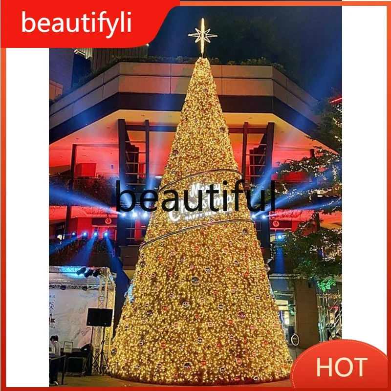 

C6601 Christmas decoration large Christmas frame tree package new luminous waterproof shopping mall outdoor 8m scene layout