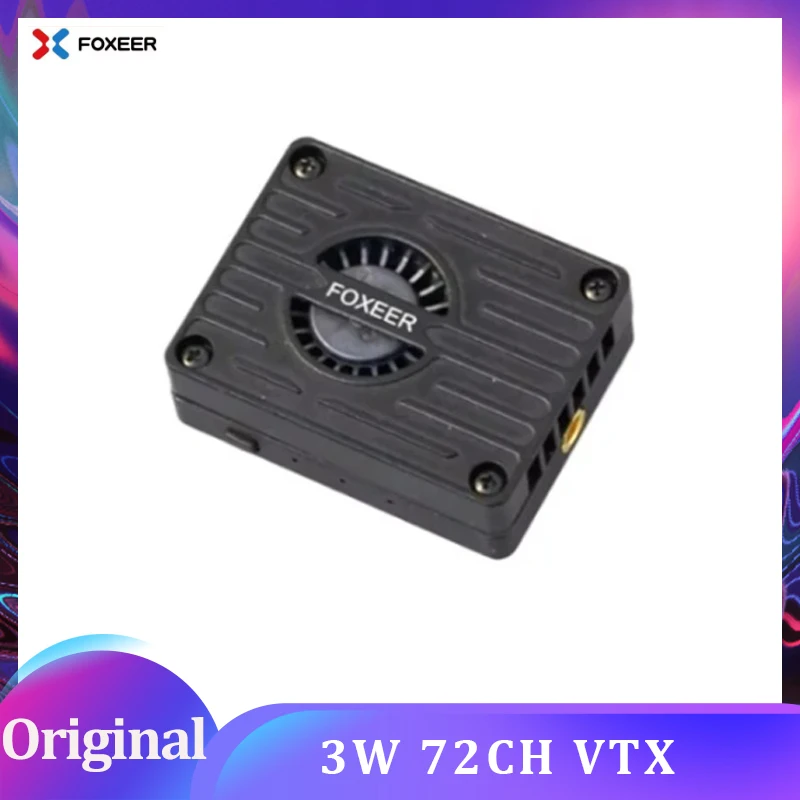 FOXEER 5.8G Reaper Extreme 3W 72CH VTX 25mW/200mW/500mW/1.5W/3W قابل للتعديل لطائرة RC FPV طويلة المدى بدون طيار