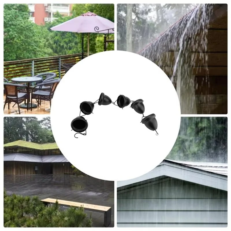 

Rain ChainIron Rain Chains for Gutters Rain Gutter Chain Garden Rain Chain Rain Chain Gutter Adapter Rust- Plated Garden