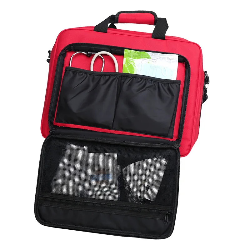 ขนาดใหญ่ขนาด Empty First Aid Kits Medical Care Rescue Bag Doctor Outdoor Visit Bag First Aid Bag อุปกรณ์ฉุกเฉิน Storage