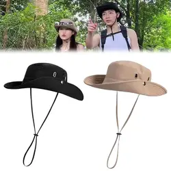 New Sun Protection Fishing Hat Summer Breathable Mesh Camping Hiking Caps Anti-UV Sun Hat Mountaineering Caps Men's Panama Hat