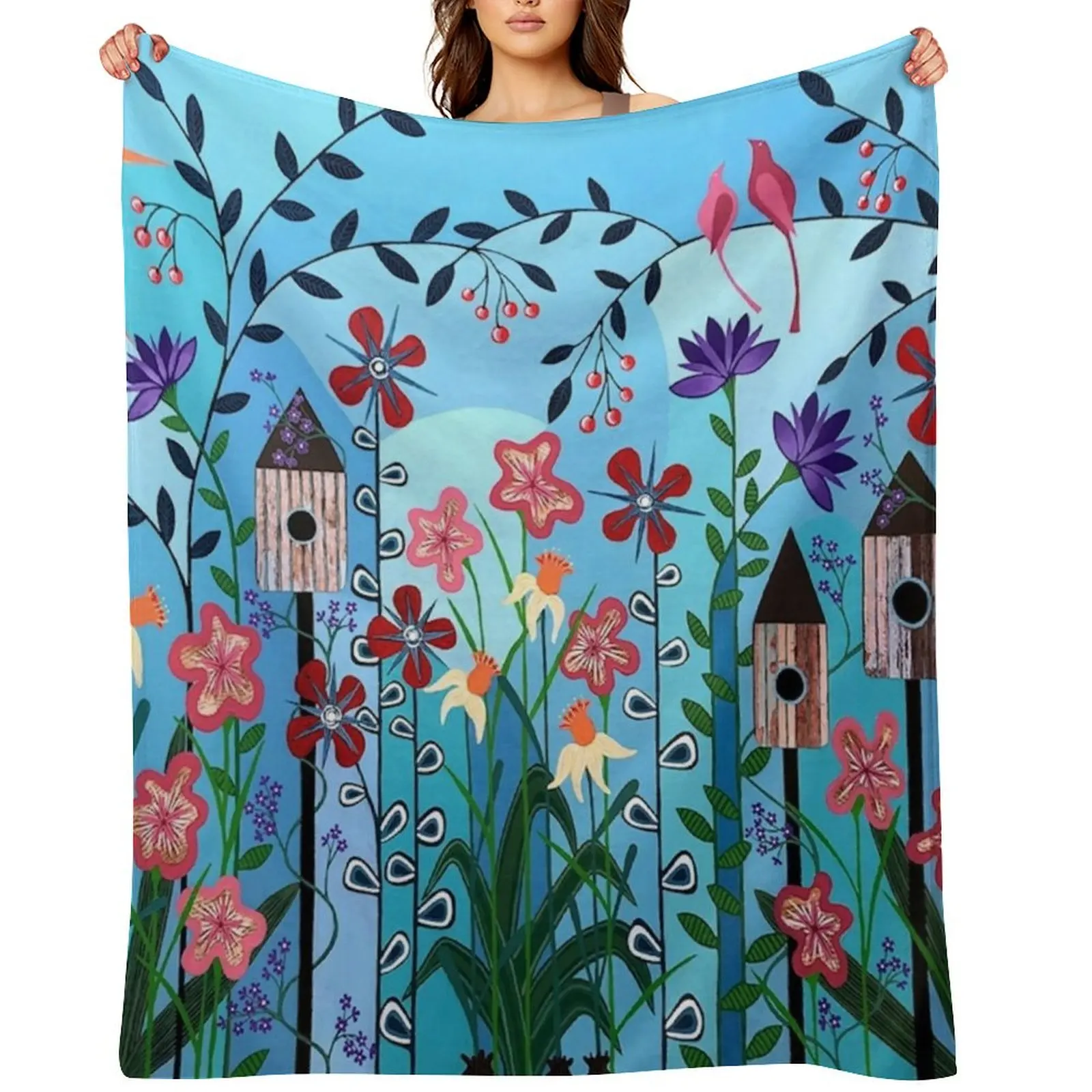 

Can't Wait Til Spring Throw Blanket blankets ands Beach warm for winter christmas decoration Blankets