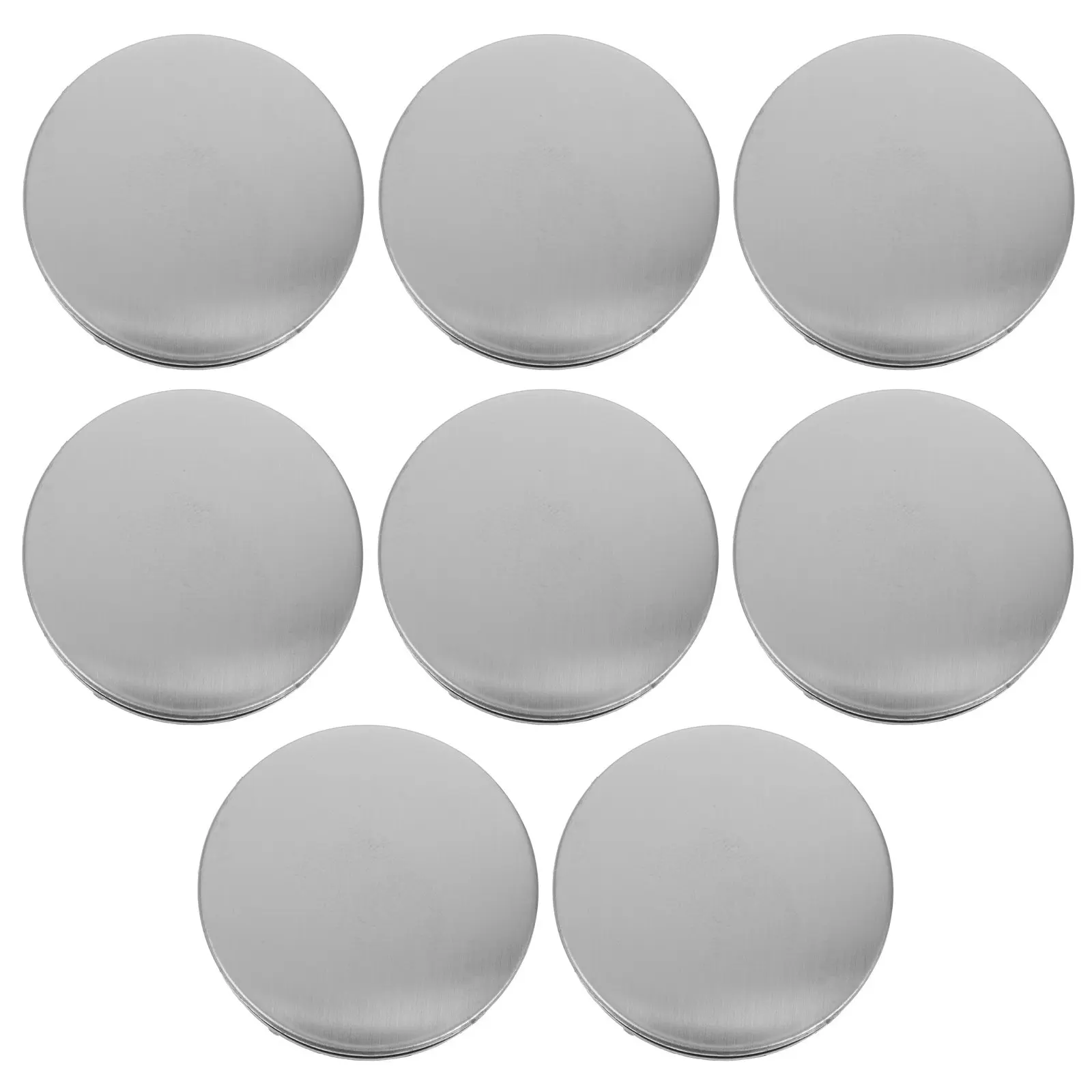 

Набор из 8 заглушек для отверстий под смеситель из нержавеющей стали 35 мм, универсальные заглушки для раковины, защита для неиспользуемых отверстий в столешнице