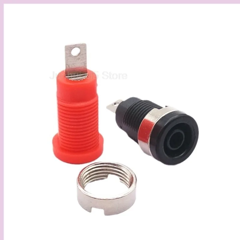 Pure Copper Insulated 4mm Solder Wire Banana Socket Plug Type Female Head Safety High-voltage Terminal Post B5