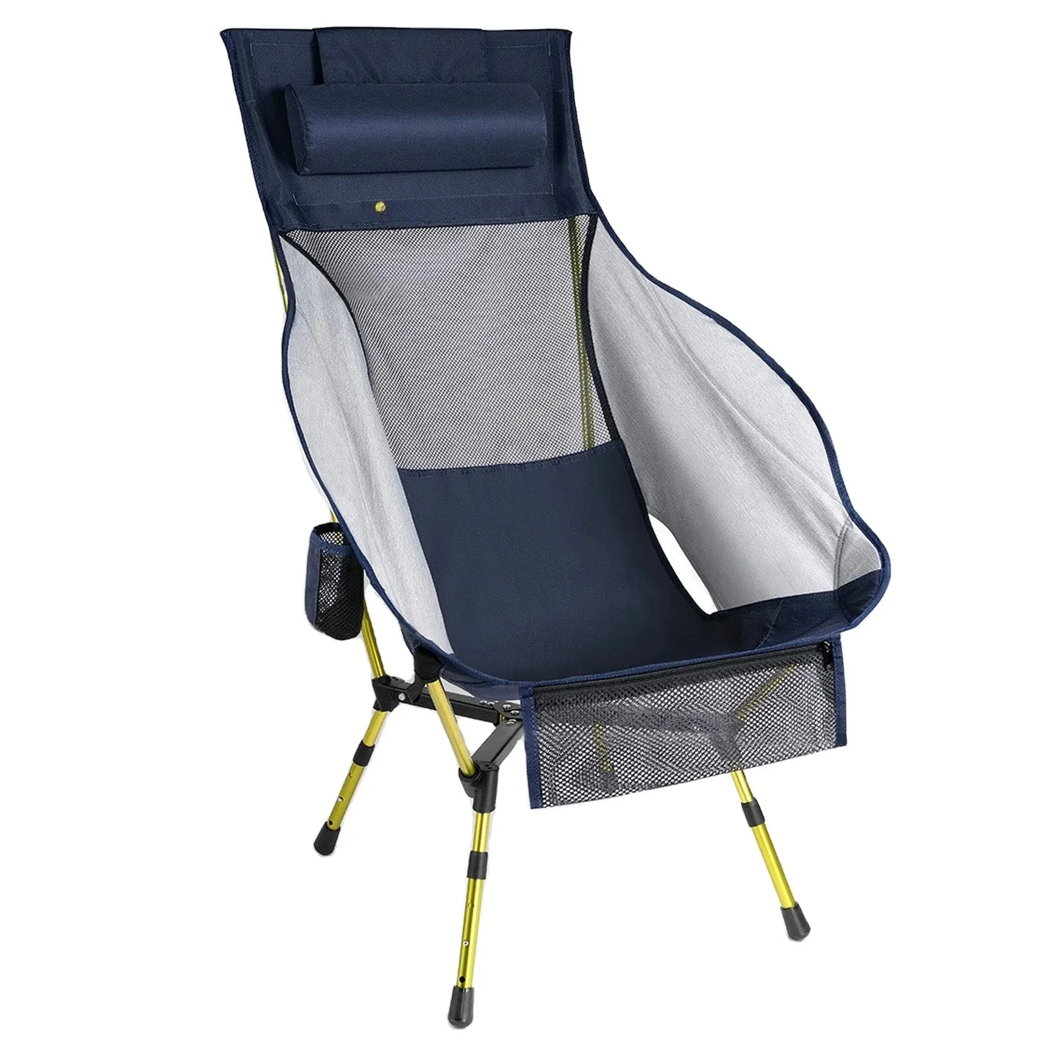 Customized Camping Chair, Foldable Portable Leisure Chair, Heavy-duty Aluminum High Back Chair