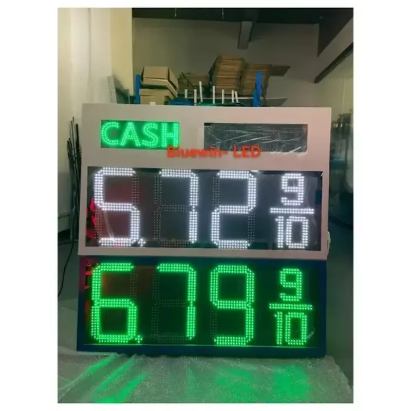 16 Inch LED Price Board, Clear Digital Number Display, Professional Electronic Price Sign for Gas Station and  Station