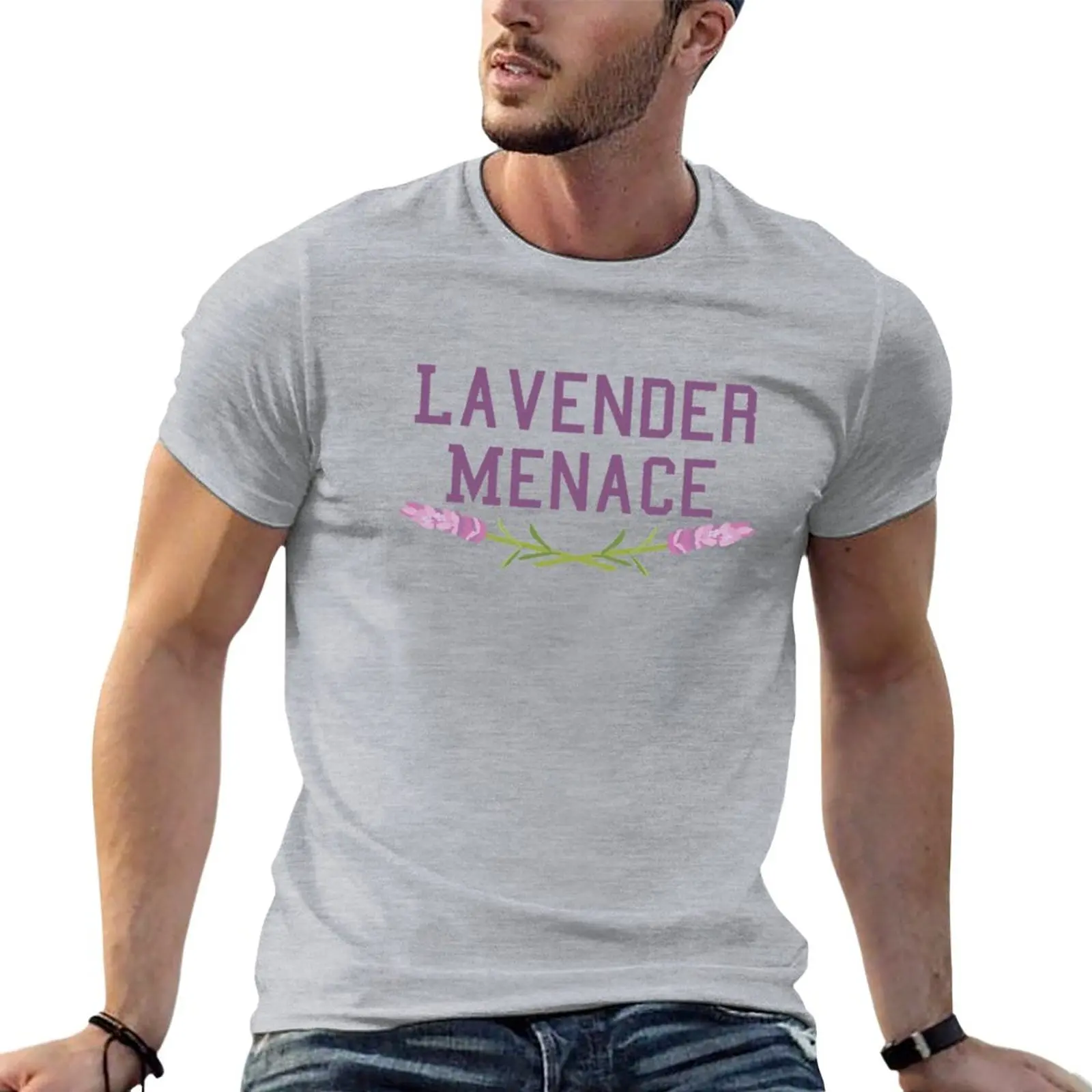 

New Lavender T-Shirt tees summer tops black t shirts t shirt men