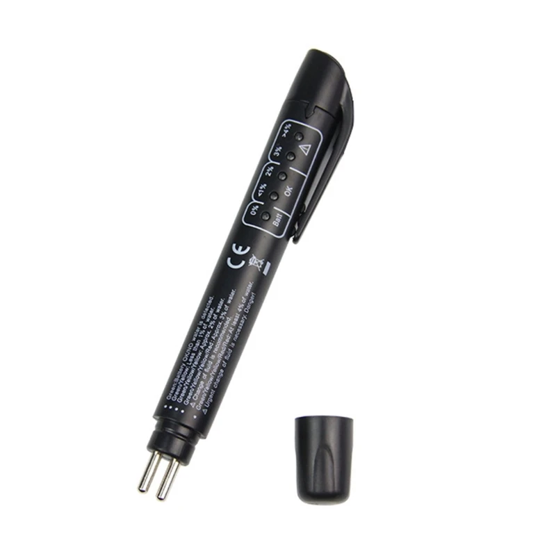 Portable Brake Fluid Tester with 5 LED Indicators DOT 3 DOT 4 DOT 5.1 Brake Fluid Liquid Tester Pen for Check Engine Dropship