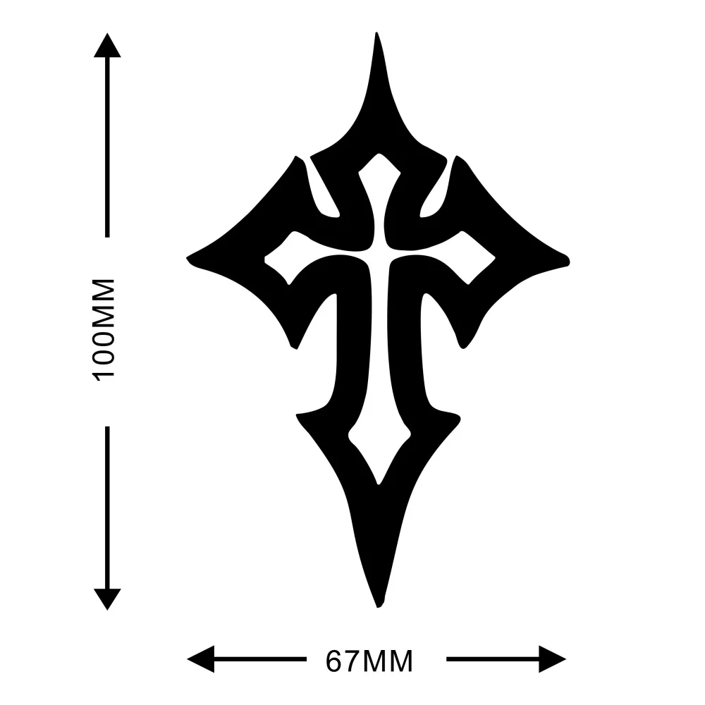 1PC Creative Cross Pattern Motorcycle Stickers Waterproof Vinyl Decals for Racing Helmet Motorbike Fuel Tank Fairing Scooter image 6