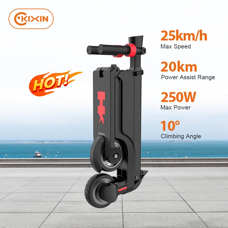 Portable Backpack Folding Lithweight 5.5 Inch Solid Tire 250W Motor 36V Removable Battery 25KM/H Kids X6 Electric Scooter Adult