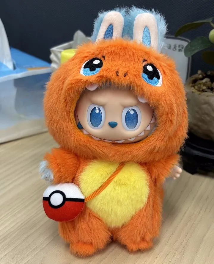 

Labubu Clothes 17cm Labubu 15CM High-quality Version Doll Clothes Jenigni Turtle Little Fire Dragon Handmade Clothes