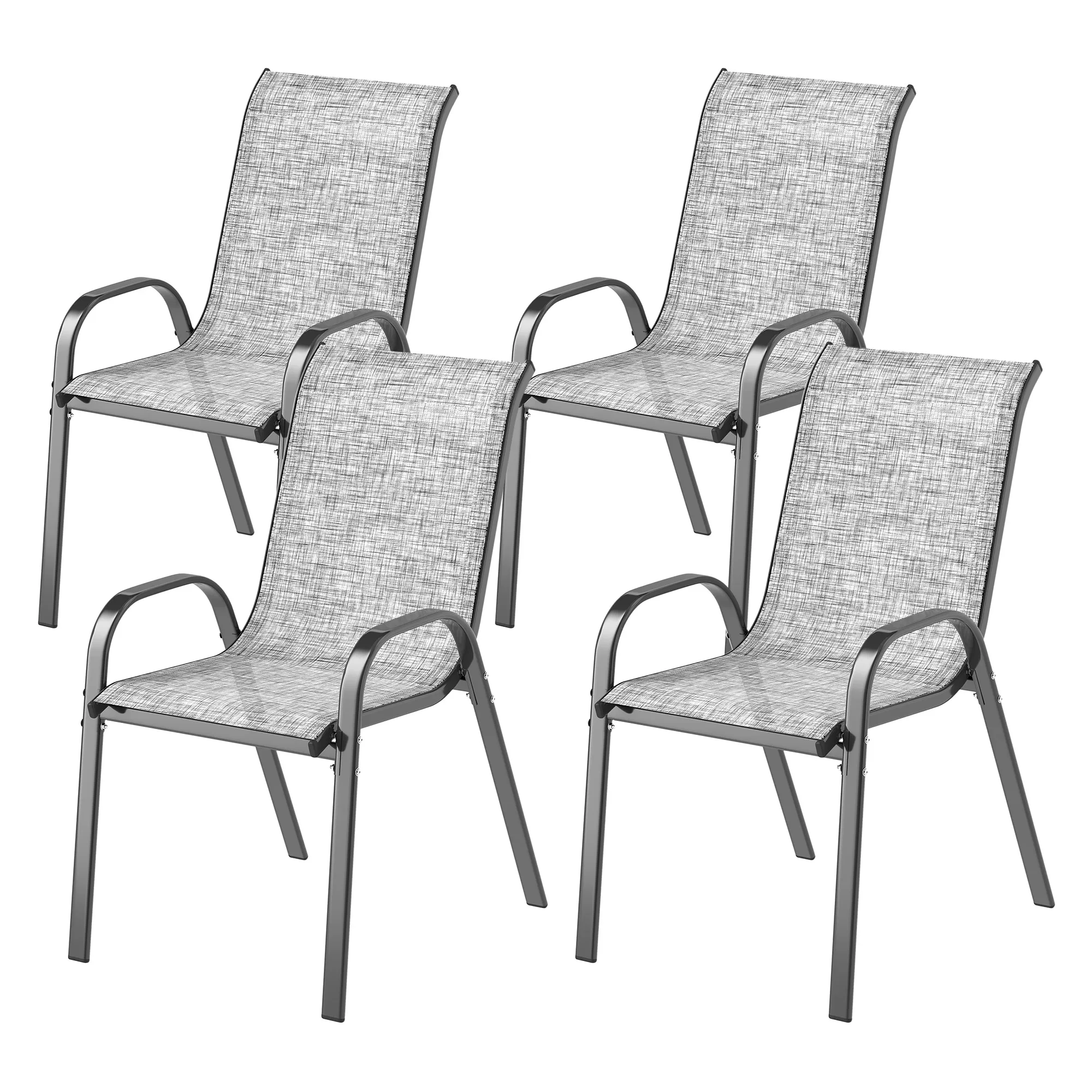 Set of 4 Patio Dining Chairs, - Outdoor Furniture On Sale review and price