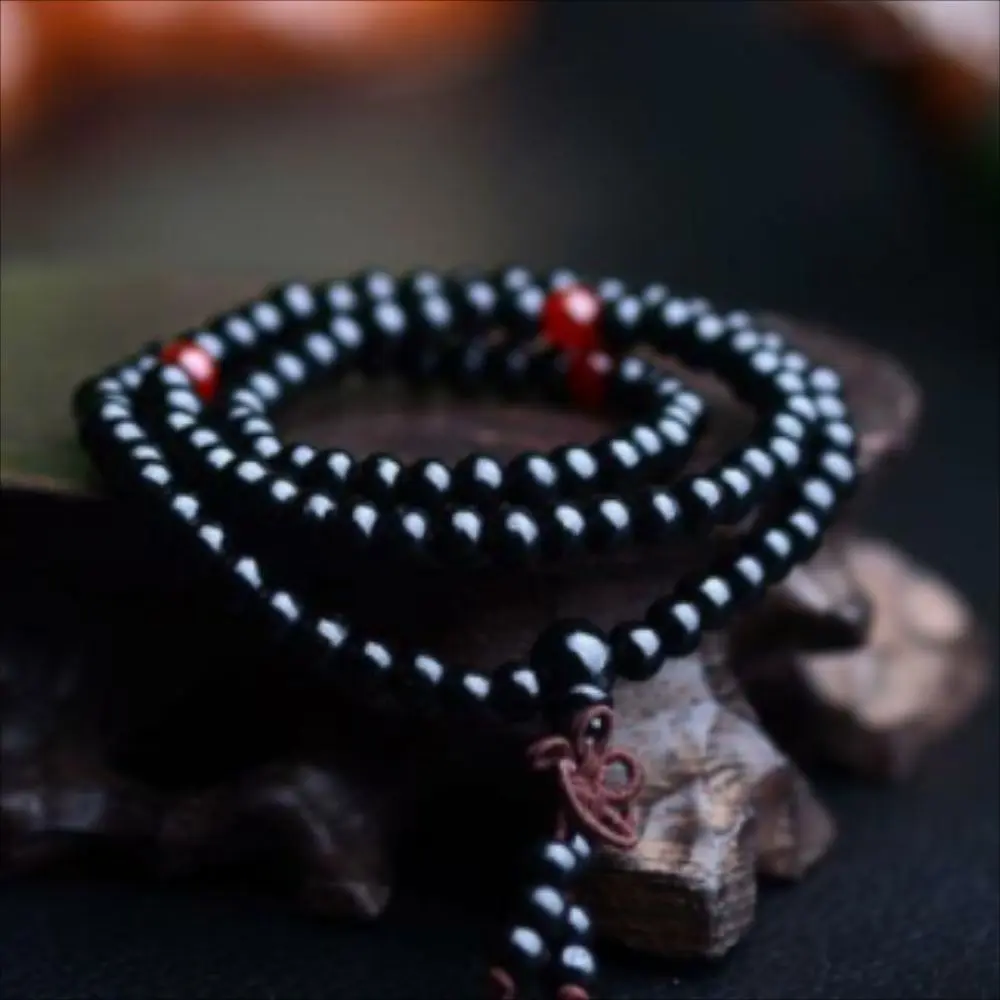 Sandalwood Buddhist Buddha Meditation 6mm 108 Prayer Bead Mala Bracelet for Women Men Vintage Jewelry Gift Fashion Jewelry