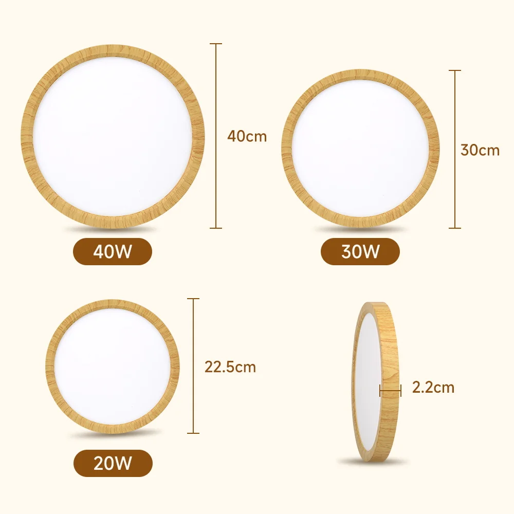 Ultra-thin Led Ceiling Light 220V Bedroom Lamp LED Panel Indoor Lighting for Living Room 3 Colors Adjustments Ceiling Lamp Round view 6
