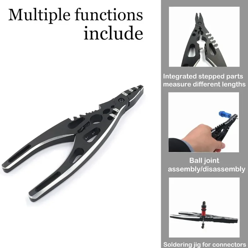 Metal Welding Fixed Pliers Clamp Shock Absorber Pliers Ball Head Clip for 1/8 1/10 RC Crawler Car Universal Tool