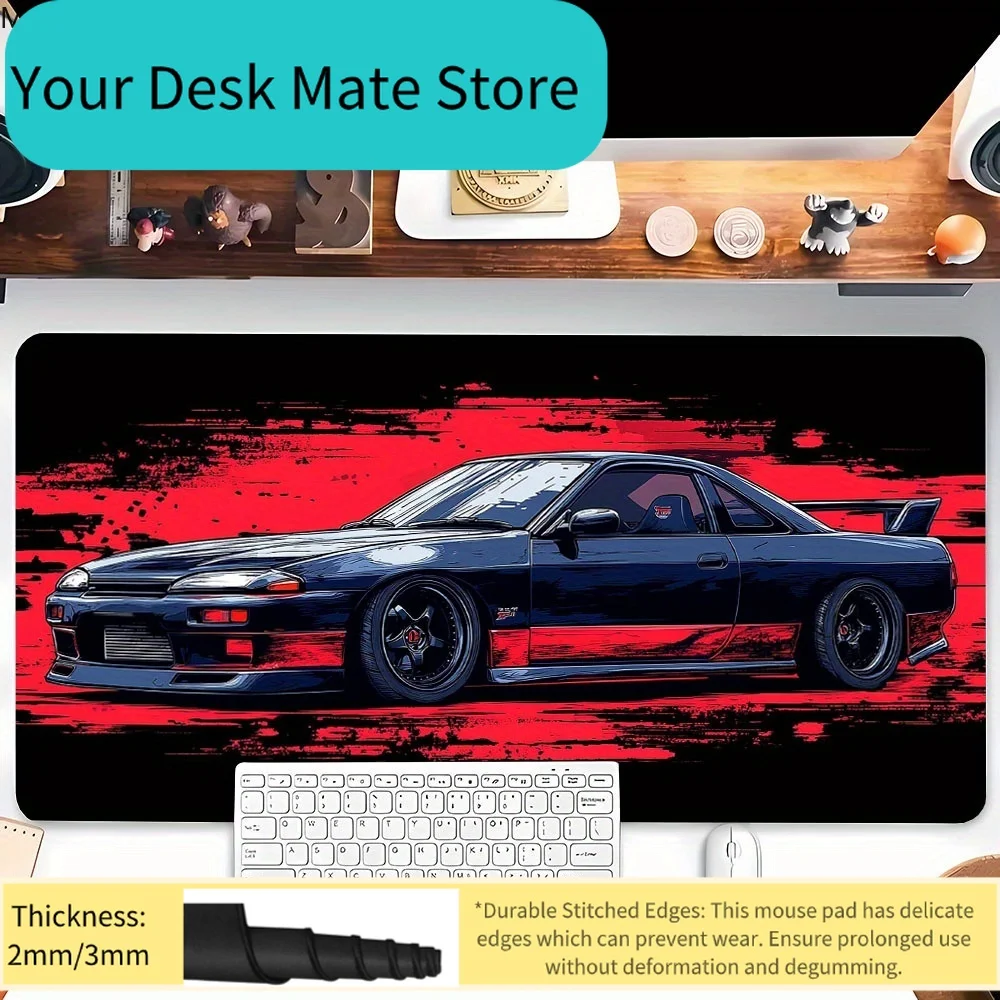 Cool Racing Car-alfombrilla de ratón para coche deportivo, alfombrilla de mesa de Anime para ordenador y oficina, alfombrilla
