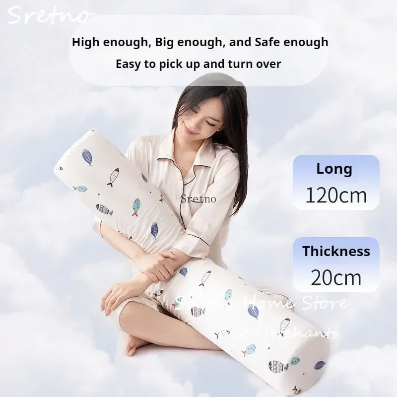 

Thailand Natural Latex Cylindrical Pillow Extended and Thickened Pillows Bed Sofa Living Room Sleeping Cushion Leg Clamp Pillow