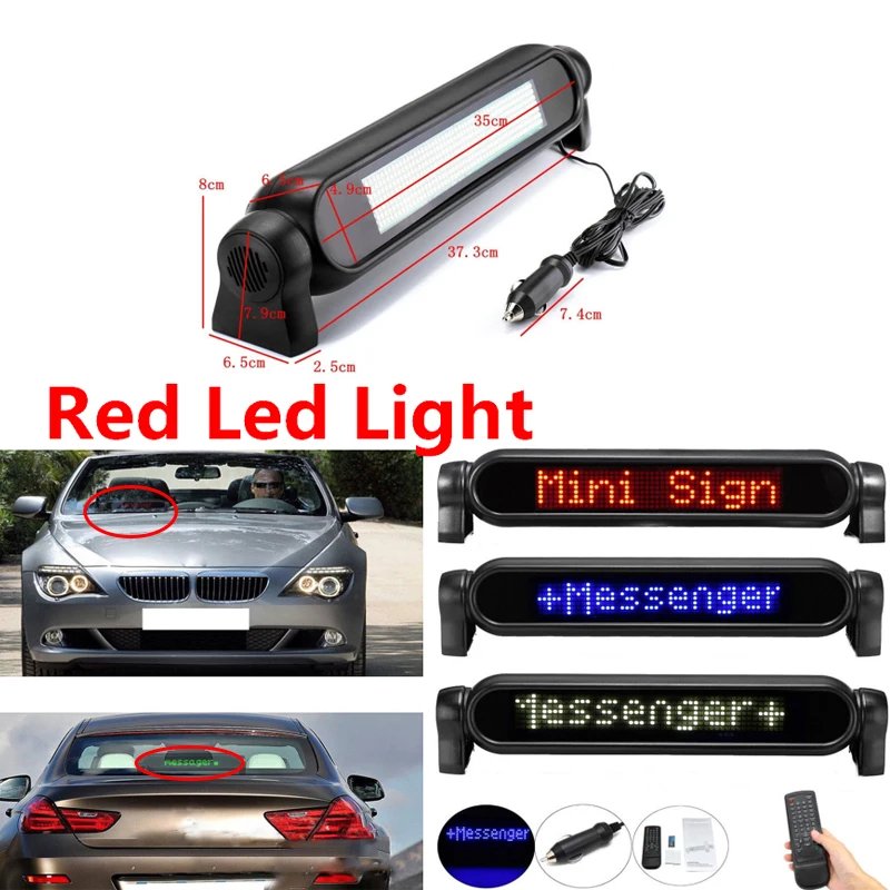 

Advertising Screen LED Message Board DIY Programmable Scrolling Message for LED Car Display Car Rear Window Cafe Bar Store Sign