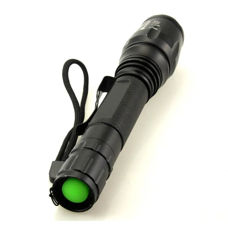 LED T6 LED flashlight 2000 lumen adjustable Portable Led torch Zoomable for 18650 rechargeable battery camping bike outdoor