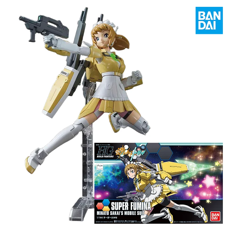 BANDAI HG GUNDAM BUILD FIGHTERS SUPER FUMINA Figurka Akcji Model do Składania Zabawki Kolekcjonerskie Ozdoby Prezenty dla Dzieci