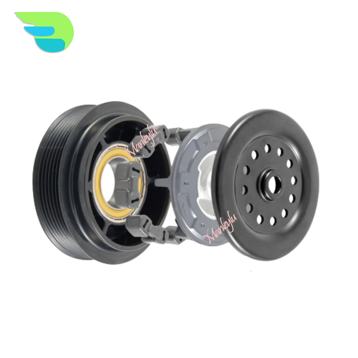 AC Compressor Clutch Pulley 5SL12C for FIAT GRANDE PUNTO 199 1.4 447190-2141 4471902142 4471902140 55702161 5D3375100