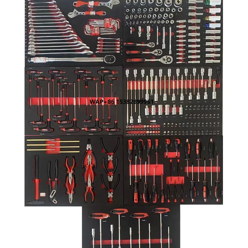 Auto Repair Maintenance Hardware Socket Set Combinational Tool Wrench for Vehicle Repair Machinery Shop Key Specification Tool