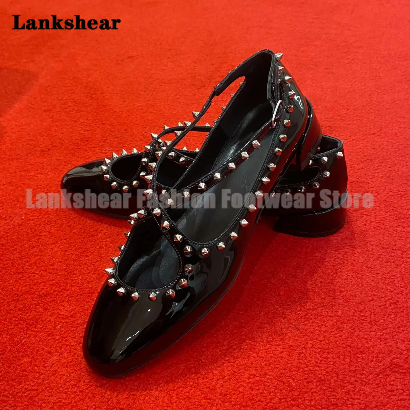 أسود برشام عبر حزام حزام الشقق الفم الضحلة جولة تو كعب منخفض أحذية النساء الصيف جولة تو Sandalias De Mujer Verano