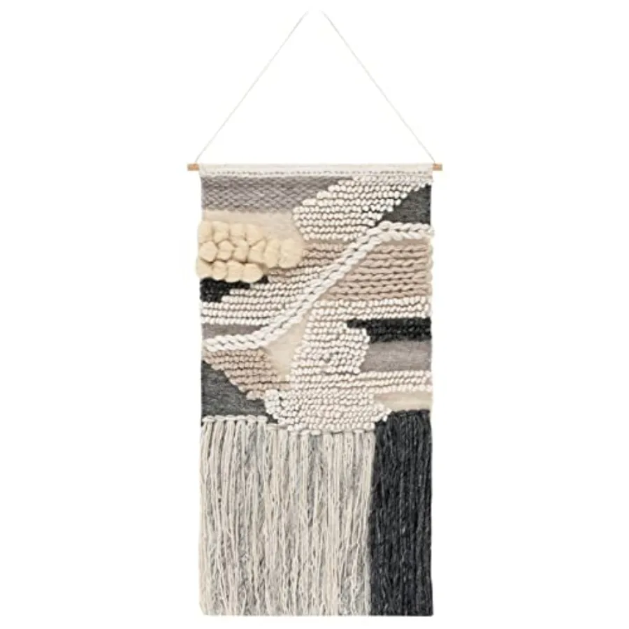 

SAFAVIEH Home Collection Sedona Itsuki Boho Tribal Ivory/y Wool Woven Hanging Art