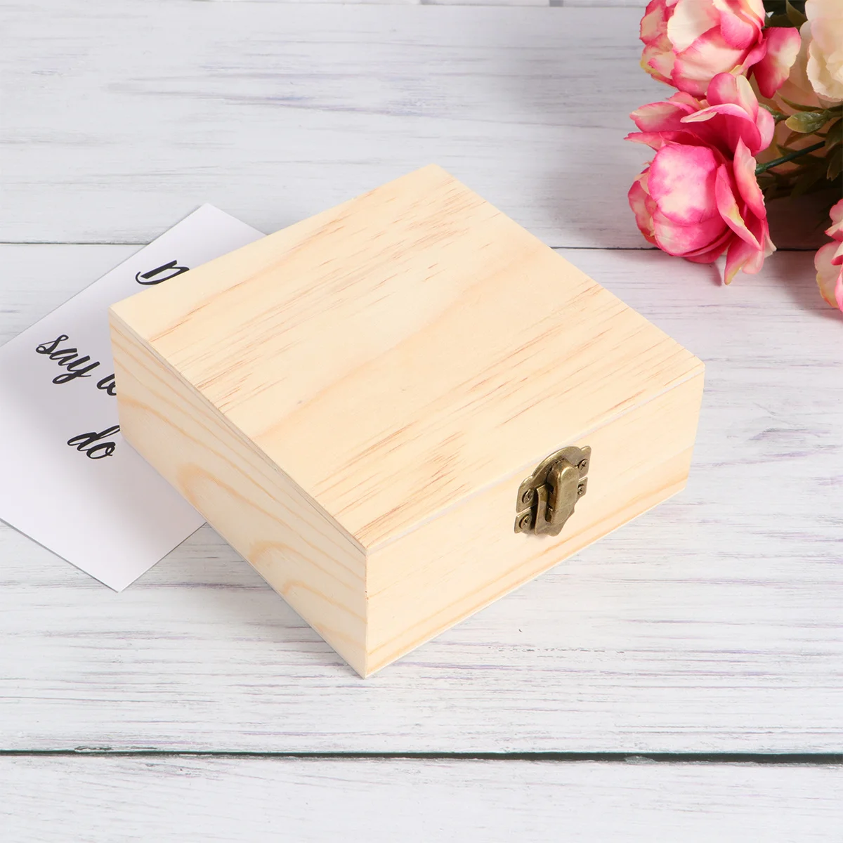 

Деревянная шкатулка для драгоценностей, небольшой чехол для хранения поделок своими руками для серег, колец, бусин, органайзер, держатель, контейнер, шкатулка для безделушек