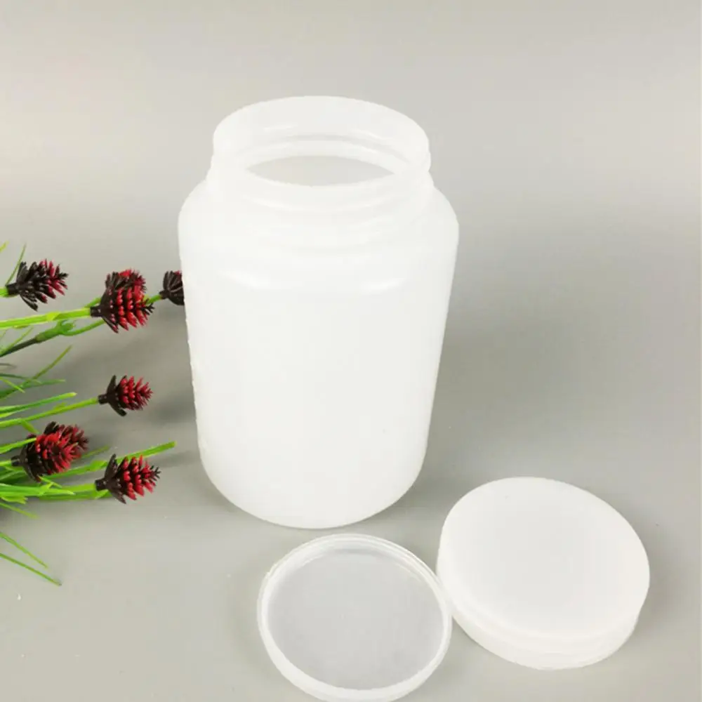 500ml Plastic Laboratory Bottle Chemical Lid Transparent Empty Storage Container