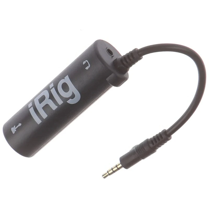 2PCS Guitar Audio Interface iRig Adapter Pro with Built-in Tuner for Mobile Phone, Replacement Converter for iPad Android Studio