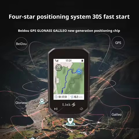 OFFBondage 무선 자전거 컴퓨터 GPS 자전거 속도계, 사이클링 주행 거리계, ANT + 앱 동기화 경사 고도 자전거 액세서리