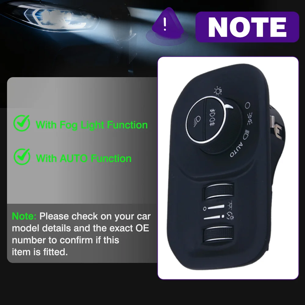 Interruptor de Control de lámpara antiniebla de faro automático para Ram 1500 2500 3500 2019 2020 2021 2022 68156064AC 68156064AB