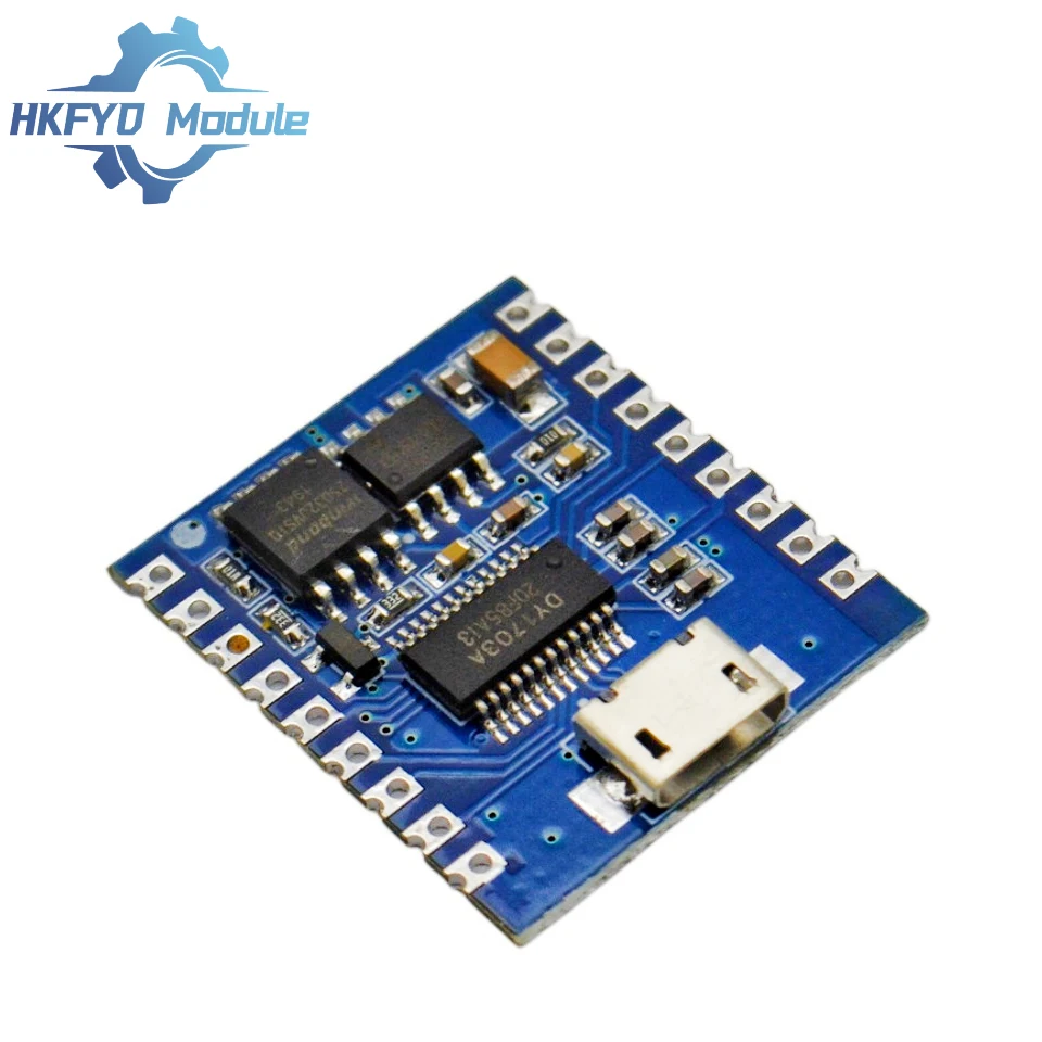 Moduł odtwarzacza MP3 1-10 szt. Moduł głosowy 4MB Odtwarzanie głosu Trigger IO Sterowanie portem szeregowym Pobieranie USB Flash DY-SV17F